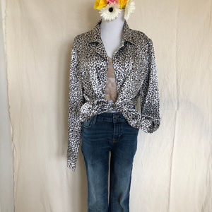 Leopard Print Shirt/Blouse S-M!  NEW!